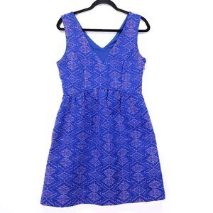 Anthropologie Maeve Averie Jacquard Sheath Dress Size 8 Pockets Sleeveless